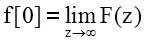 Initial value theorem