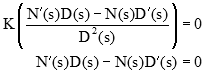 simplify derivative of characteristic equation